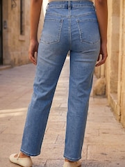 Roman Light Blue Straight Leg Stretch Denim Jeans - Image 3 of 4