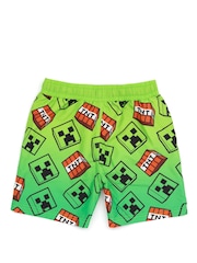 Vanilla Underground Green Boys Minecraft Licencing Swim Shorts - Image 2 of 6