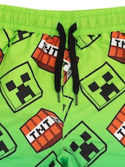 Vanilla Underground Green Boys Minecraft Licencing Swim Shorts - Image 3 of 6