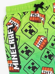 Vanilla Underground Green Boys Minecraft Licencing Swim Shorts - Image 4 of 6