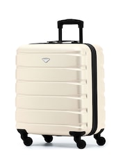 Flight Knight 56x45x25cm EasyJet Overhead 4 Wheel ABS Hard Case Cabin Carry On Hand Luggage - Image 1 of 7
