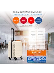 Flight Knight 56x45x25cm EasyJet Overhead 4 Wheel ABS Hard Case Cabin Carry On Hand Luggage - Image 3 of 7