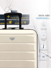 Flight Knight 56x45x25cm EasyJet Overhead 4 Wheel ABS Hard Case Cabin Carry On Hand Luggage - Image 4 of 7