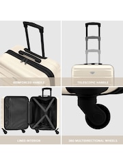 Flight Knight 56x45x25cm EasyJet Overhead 4 Wheel ABS Hard Case Cabin Carry On Hand Luggage - Image 7 of 7