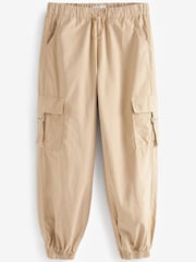 Tan Brown 100% Cotton Parachute Cargo Trousers - Image 1 of 2