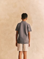 Minerals Short Sleeved Border Colourblock Polo Shirt (3-16yrs) - Image 3 of 6