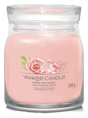Yankee Candle No Colour Signature Large Jar Scented Candle, Fresh Cut Jar Roses - Image 2 of 3
