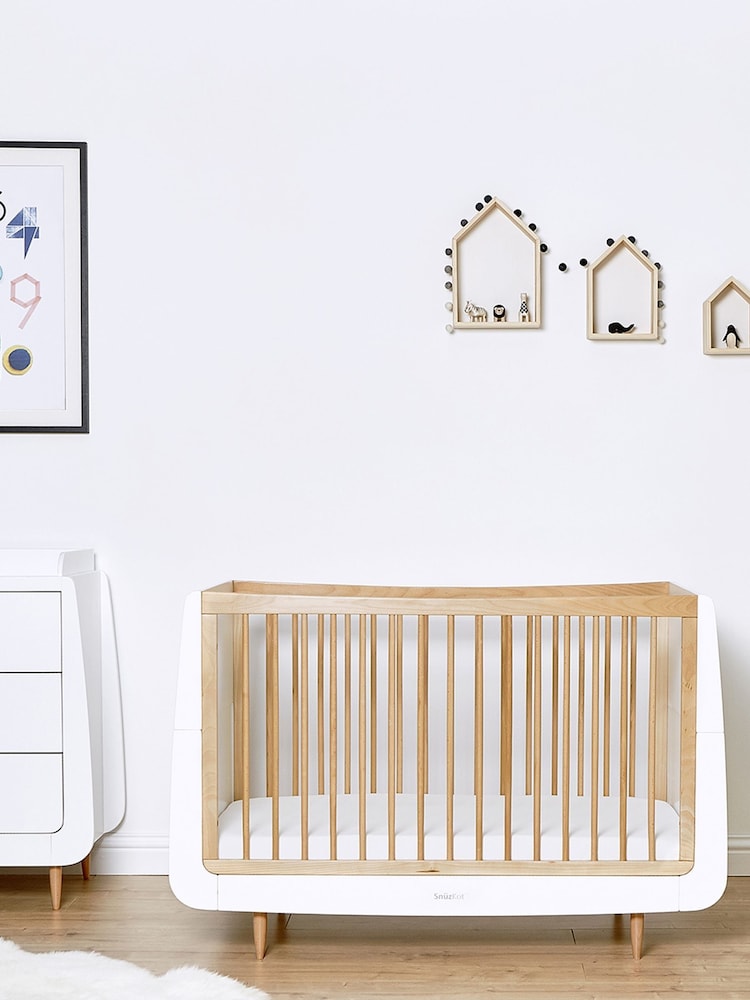 Snuz Natural SnuzKot Skandi Cot Bed - Image 1 of 7