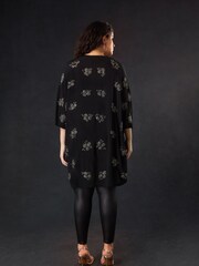 Live Unlimited Black Curve Embellished Beaded Edge to Edge Jacket - Image 6 of 7