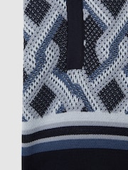 Reiss Navy Multi Jack 3-9 yrs Knitted Elasticated Waistband Shorts - Image 6 of 6