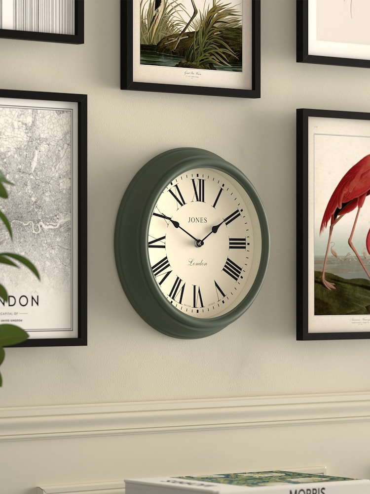 Jones Clocks Green A Decorative Wall Clock - Image 1 of 4