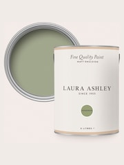 Laura Ashley Hedgerow Green Matt Emulsion 5LT Paint - Image 3 of 4