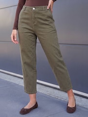 Roman Green Petite Crop Ankle Denim Trousers - Image 1 of 4