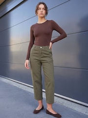 Roman Green Petite Crop Ankle Denim Trousers - Image 3 of 4