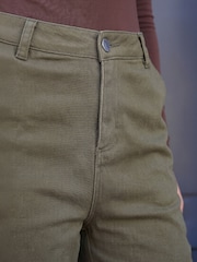 Roman Green Petite Crop Ankle Denim Trousers - Image 4 of 4