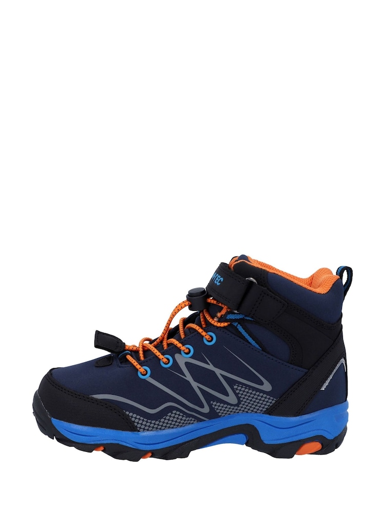 Hi-Tec Blue Blackout Mid Boots - Image 2 of 5 Hi-Tec Blue Blackout Mid Boots - Image 2 of 5