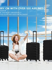 Set Of 2 Large Check-In & Small Carry-On Hardcase Travel Suitcase - Image 5 of 7
