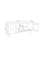 Dark Lloyd Mango Wood Up to 46 inch Corner TV Unit - Image 6 of 6