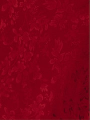 Rare London Red Petal Strap Satin Jacquard Maxi Dress - Image 5 of 5