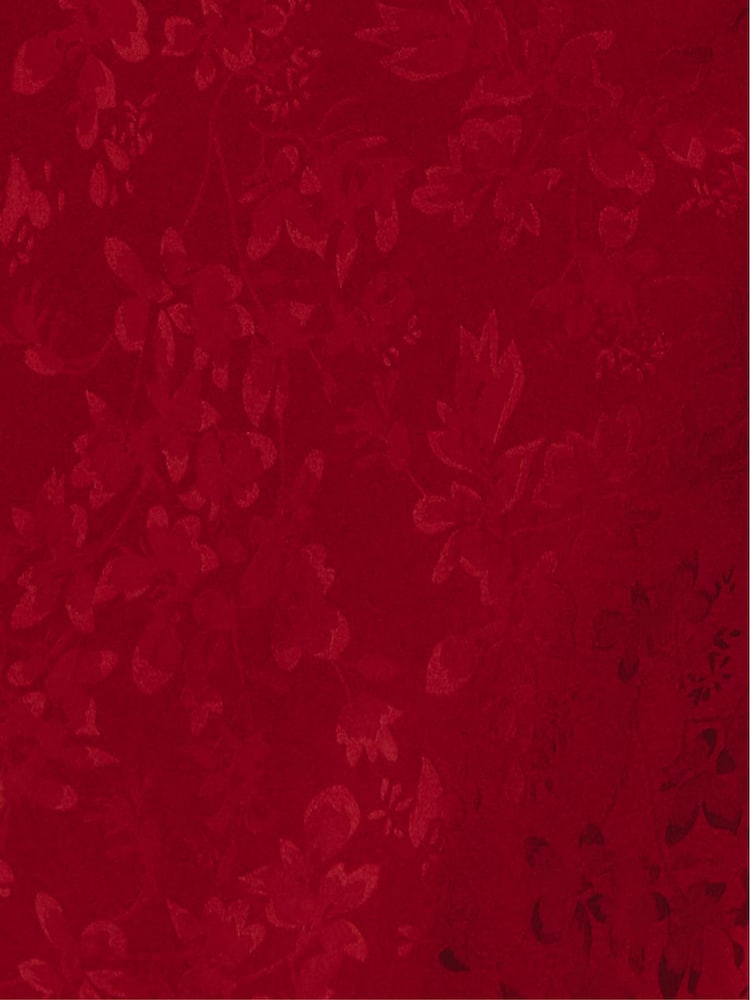 Rare London Red Petal Strap Satin Jacquard Maxi Dress - Image 5 of 5 Rare London Red Petal Strap Satin Jacquard Maxi Dress - Image 5 of 5