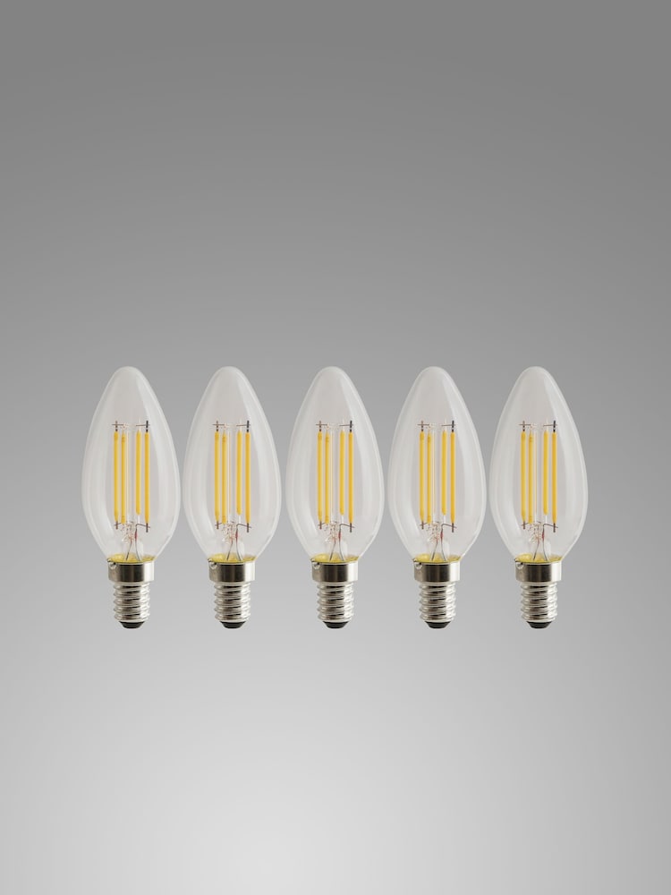 5 Pack 4W LED SES Candle Light Bulb - Image 2 of 4