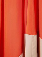 Reiss Elias Ruched Dipped Hem средних размеров платья - Image 6 of 6