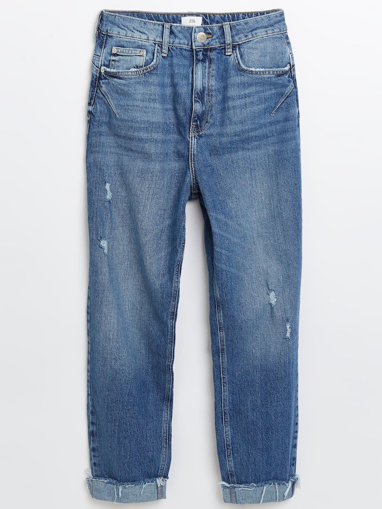 River Island Blue Mom Jeans - Image 4 of 4