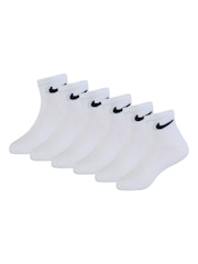 Biały - Zestaw 6 par dziecięcych skarpetek za kostkę Nike - Image 1 of 2