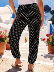 Roman Black Polka Dot Balloon Trousers - Image 2 of 4