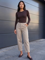 Roman Natural Petite Crop Ankle Denim Trousers - Image 2 of 4
