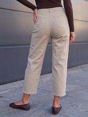 Roman Natural Petite Crop Ankle Denim Trousers - Image 3 of 4