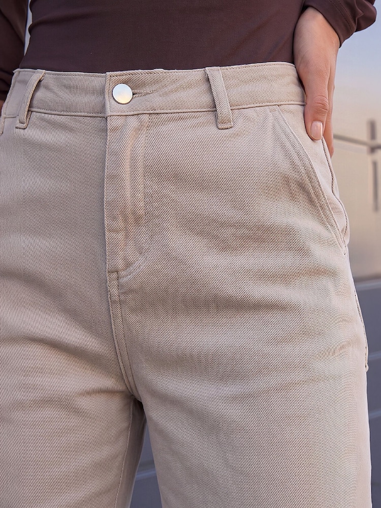 Roman Natural Petite Crop Ankle Denim Trousers - Image 4 of 4 Roman Natural Petite Crop Ankle Denim Trousers - Image 4 of 4