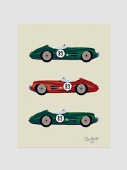 Joules Green Day at the Races Print Wall 30 x 40cm Art - Image 1 of 2