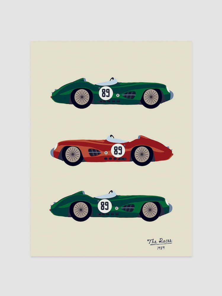 Joules Green Day at the Races Print Wall 30 x 40cm Art - Image 1 of 2 Joules Green Day at the Races Print Wall 30 x 40cm Art - Image 1 of 2