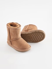 Tan Brown Suede Warm Lined Boots - Image 7 of 7