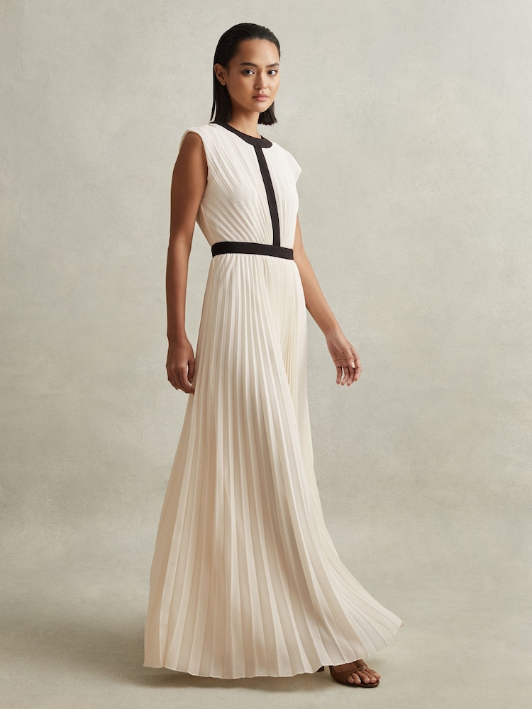 Reiss Harley Plissiertes Maxikleid - Bild 1 von 6