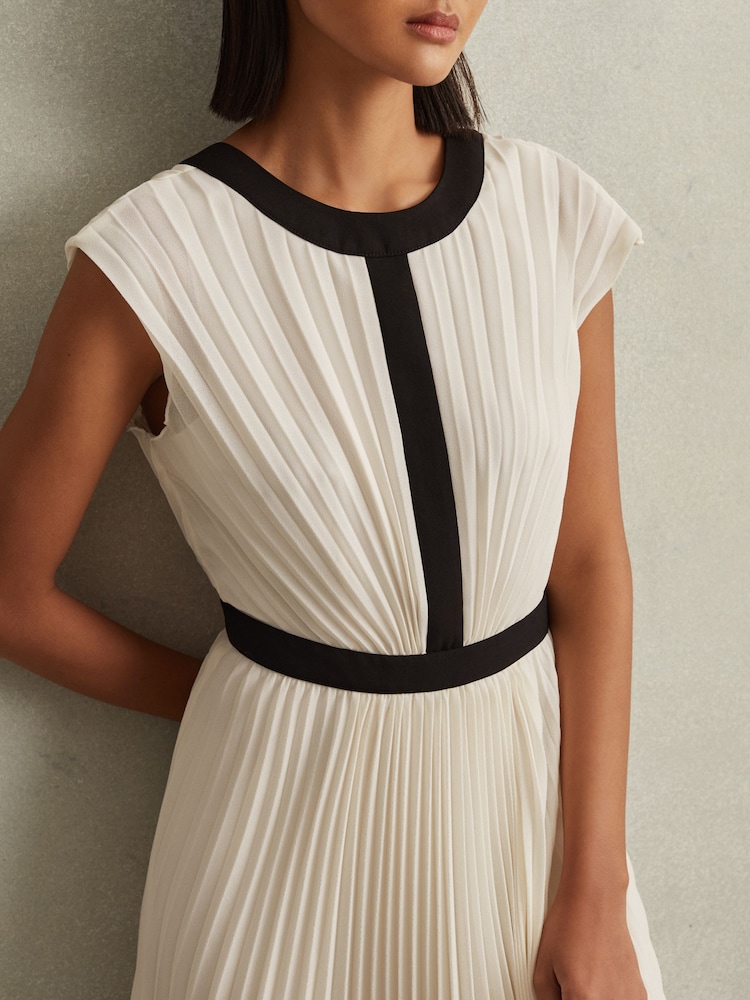 reiss harley pleated maxi dress Buy Reiss White Harley Pleated Maxi Dress from Next USA
