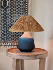 French Connection Blue Ombre Gamagara Table Lamp - Image 1 of 1