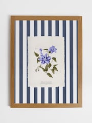 Joules Blue Clematis Climber Wood Framed Print Wall 43 x 53cm Art - Image 2 of 4