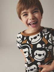 Black/Brown T-Shirt And Shorts Set (3mths-7yrs) - Image 4 of 8
