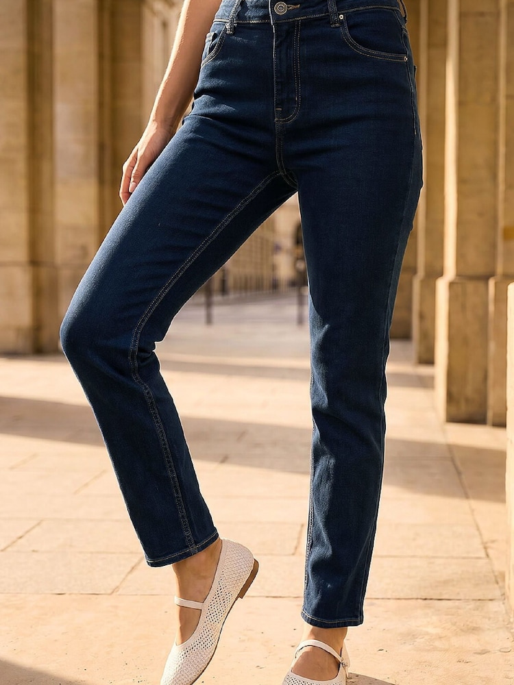 Roman Indigo Blue Slim Leg Stretch Jeans - Image 2 of 4
