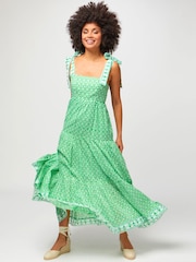 Aspiga Green Tabitha 100% Cotton Maxi Dress - Image 1 of 5