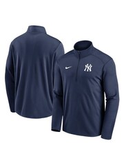 Nike Blue New York Yankees Team Agility Logo Pacer Half Zip Sweat Top - Image 1 of 3