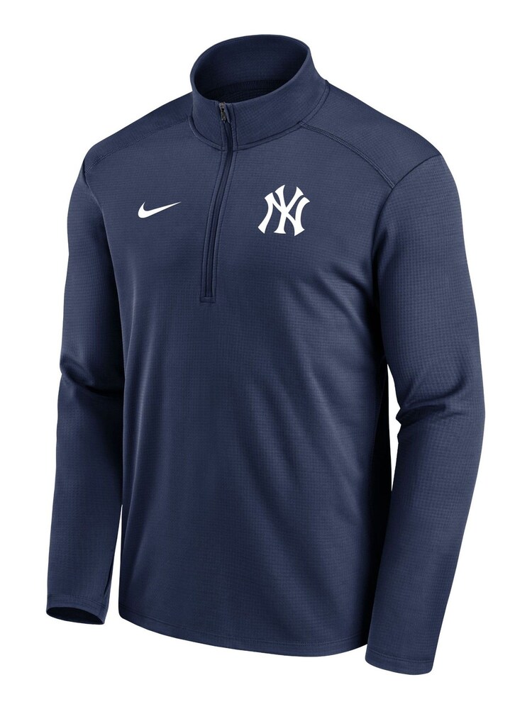 Nike Blue New York Yankees Team Agility Logo Pacer Half Zip Sweat Top - Image 2 of 3
