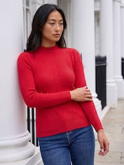Roman Red Petite Cable Knit Jumper - Image 1 of 4