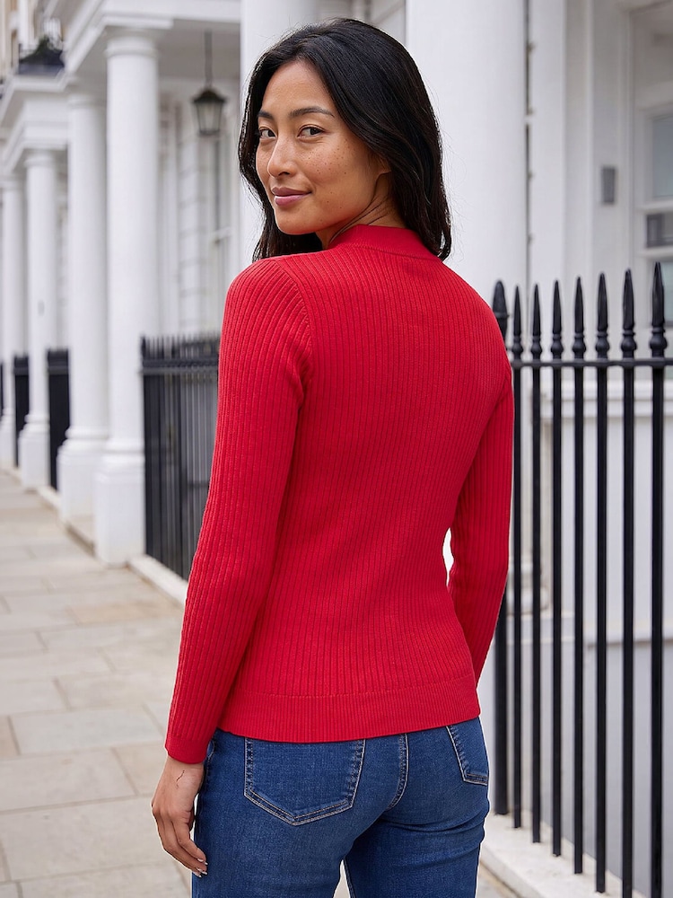 Roman Red Petite Cable Knit Jumper - Image 2 of 4