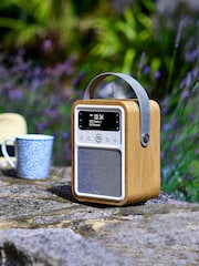 VQ Brown Oak Monty DAB Radio - Image 1 of 6