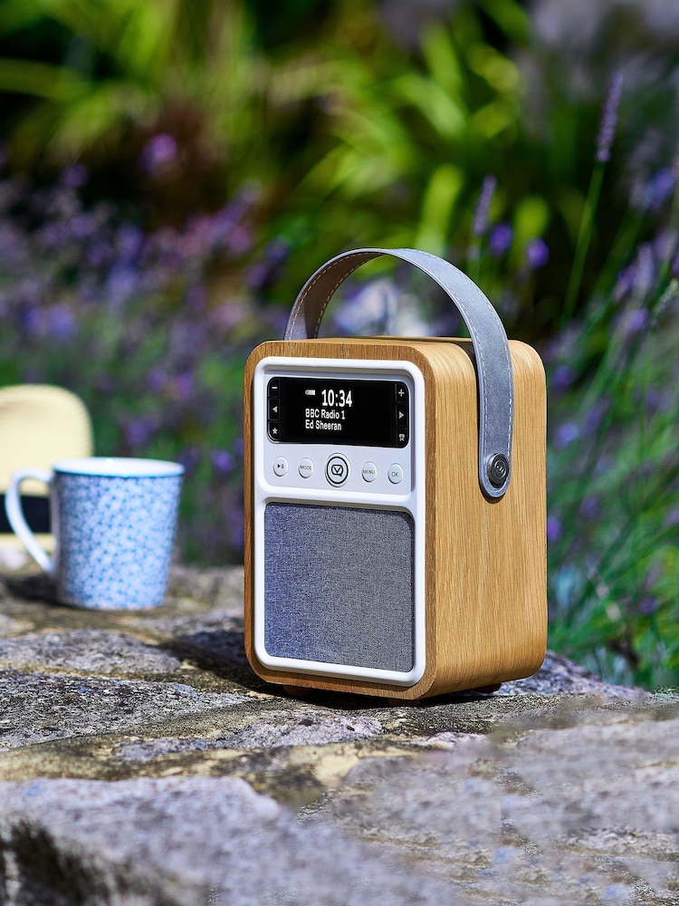 VQ Brown Oak Monty DAB Radio - Image 1 of 6