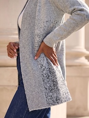Roman Grey Shimmer Long Cardigan - Image 4 of 4