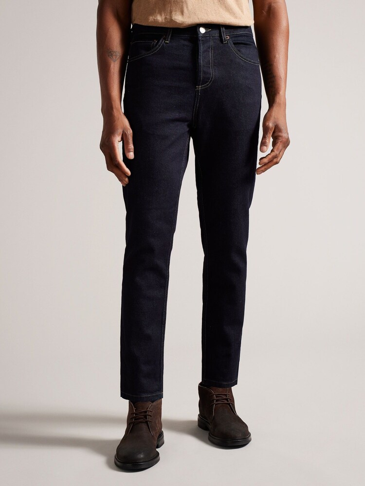 Ted Baker Blue Tapered Fit Stretch Jeans - Image 1 of 5